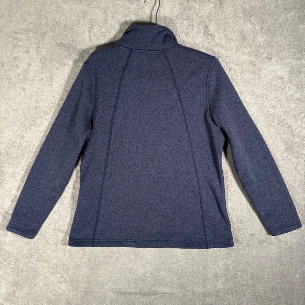The North Face Womens XL Fleece Jacket‎ Navy Blue Full Zip Sherpa Lined Outdoor